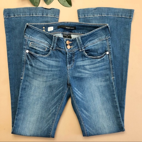 Sneak Peek Denim - Flare Jeans Sneak Peek Classic Blue Wash Size 9 Bell Bottom Jeans